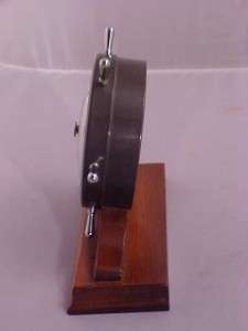 VINTAGE AIRGUIDE DESKTOP BAROMETER SHIPS WHEEL MARITIME  