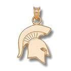   Gold Michigan State University Cut Out Spartan Logo Charm MIS002W