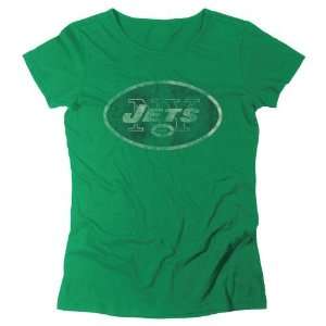   Womens New York Jets Bigger Better Logo T shirt: Sports & Outdoors