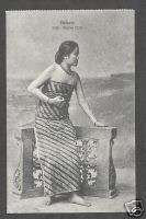 Batavia Girl BEAUTY Costume Batik Indonesia ca 1910  