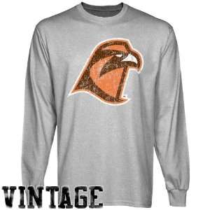  Bowling Green St. Falcons Ash Distressed Logo Vintage Long 