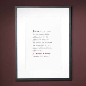  The Definition of Love Personalized Wall Art Wall Art 