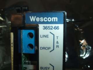 Wescom 4 Wire E&M Module w/ Extended Range 91 3652 66  