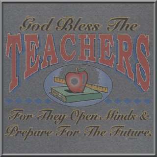 God Bless The Teacher Teaching WOMENS SHIRTS S 2X,3X  