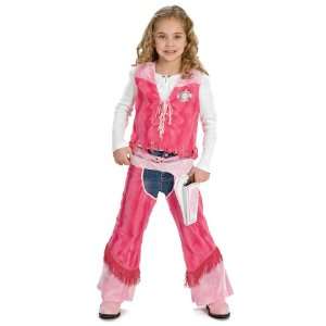  Girls Pink Cowgirl Cutie Costume: Toys & Games