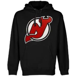 Old Time Hockey New Jersey Devils Youth Black Big Logo Pullover Hoodie 