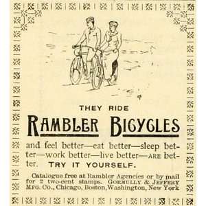   Chicago Illinois Vintage Bike   Original Print Ad: Home & Kitchen