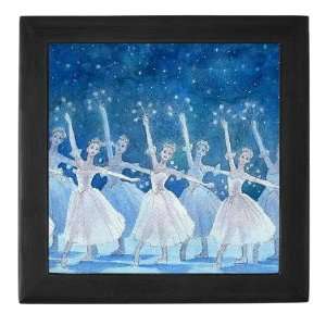   Snowflakes Ballet Hobbies Keepsake Box by 