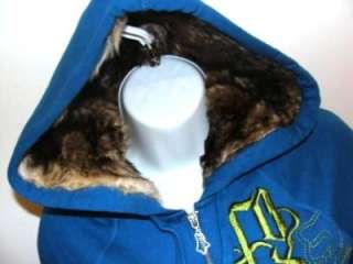FOX Ladies DREAM ON Hoodie Fur Hood   Sz XS 6  