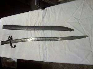 FRANCO PRUSSIAN WAR / French Model 1866 Chassepot Bayonet Sword With 