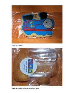 Thomas the Tank Engine Train Cookie Favors Party Favors  