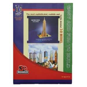   Model Puzzle   Empire State Building Large Paper Puzzle: Toys & Games