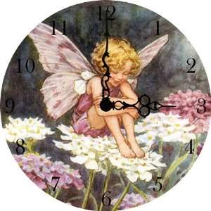  Wildflower Fairy Vintage Wall Clock Baby