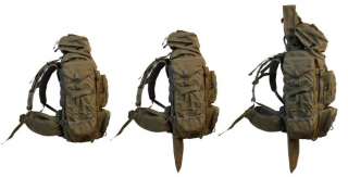 at left the basic pack center the pack as it will look with a folding 