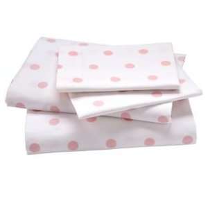  Kids Bedding: Pink Dots Sheet Set: Home & Kitchen