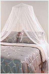 White King Size Mosquito Net Bed Canopy Gorgeous NEW  