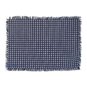  Homespun Navy/white 100% USA Cotton Placemats   Set of 6 