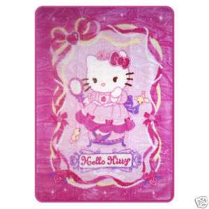   Kitty Soft Large Thick Blanket Pink PRINCESS Machine Washable  