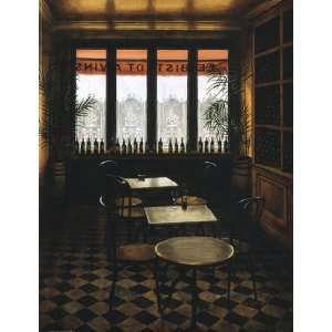  Interieur Bistrot a vin by Andre Renoux 12x16