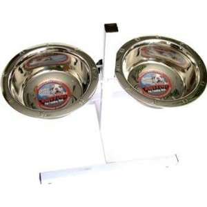 Stainless Steel Adjustable Double Diner 3 Quart (Catalog Category: Dog 