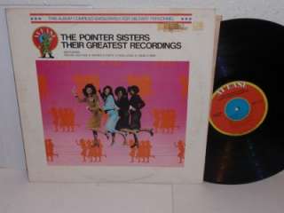 POINTER SISTERS Their Greatest Recordings LP MILITARY  