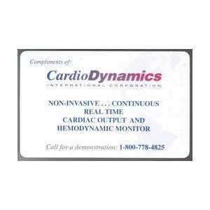  Collectible Phone Card 5m CardioDynamics Intl. (Real Time 