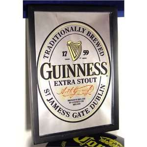  Extra Stout Guinness Label Bar Mirror