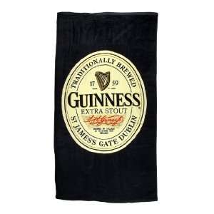  Guinness Extra Stout Label Beach Towel 63 X 34