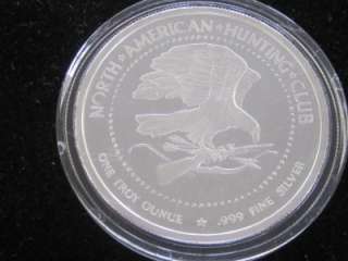 North American Hunting Club Proof 1 oz Silver Whitetail Deer  