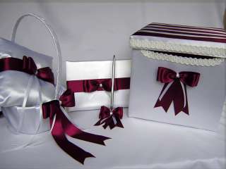   RING BEARER PILLOW ONE SET OF GUEST BOOK AND PEN ONE CARD/MONEY BOX