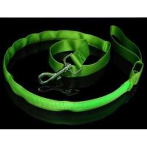  Super Bright Dog Leash with Green LED Lights, Small