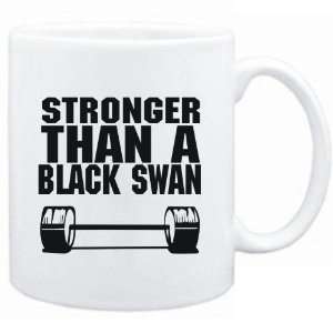   : Mug White Stronger than a Black Swan  Animals: Sports & Outdoors