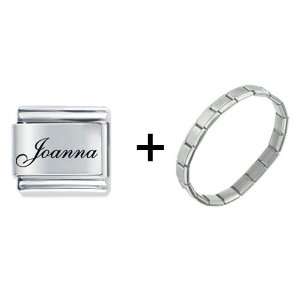    Edwardian Script Font Name Joanna Italian Charm: Pugster: Jewelry