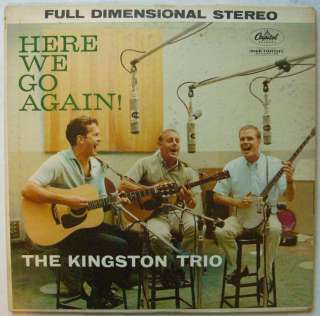 THE KINGSTON TRIO   HERE WE GO AGAIN   CAPITOL RECORDS   LP  