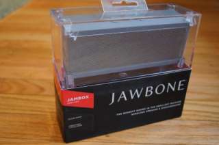 New Jawbone JAMBOX Silver Portable Bluetooth Wireless Stereo Speaker 