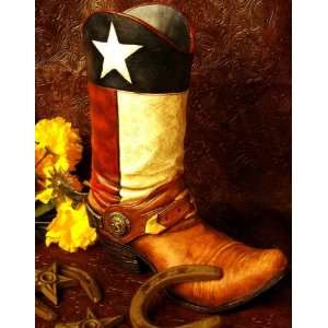  Old West American Cowboy Boot Planter