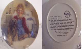 KNOWLES COLLECTOR PLATE Annie and Sandy 1982  