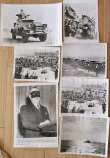 WWII French resistance army navy 7 antique photo lot  