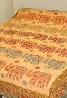 Bedspread Indian Cotton Patchwork Vintage Bed Sheet New  