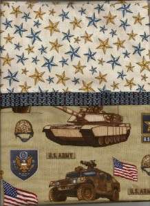 Handmade Army Pillowcase Full/Standard Military Gift 02  