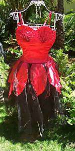 NEW LADIES RED & BLACK SWAN LAKE FAIRY COSTUME DRESS UP  