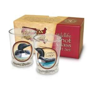  American Expedition Common Loon Shot Glass Set Contains 