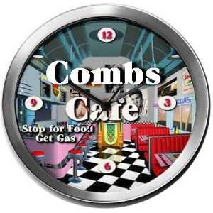  COMBS 14 Inch Cafe Metal Clock Quartz Movement Kitchen 