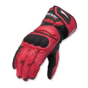  TEKNIC CHICANE LEATHER GLOVES RED/BLACK XL Automotive