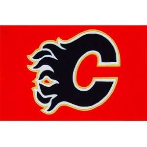   Calgary Flames Rectangle Logo Floor Rug 