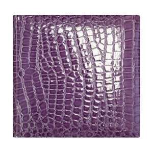  New   Faux Croc 2 Up Photo Album 8.5X8.5   Purple by Amanda Blu 