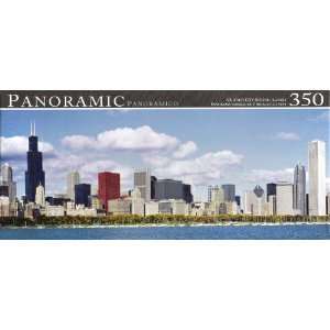  Panoramic Chicago Skyline Illinois Puzzle: Toys & Games