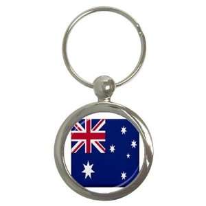 Australia Flag Round Key Chain