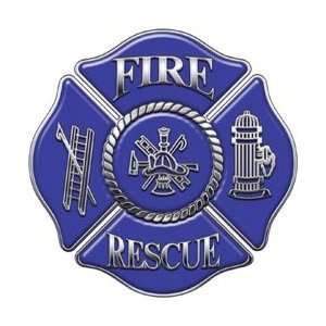  Firefighter Fire Rescue Firefighter Decal Blue 4 