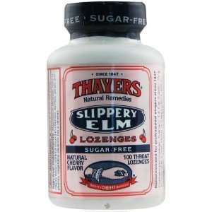 Thayers Sugar Free Slippery Elm Throat Lozenges Cherry Flavored 100 